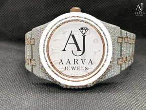 AARVA JEWELS นาฬิกาข้อมือสแตนเลสสตีลแบบกลไก หน้าปัดคริสตัลขนาด 30 มม. สายขนาด 18 มม. โทนสีโรสโกลด์ หรูหรา ของขวัญสำหรับผู้หญิง แฟชั่น - Product Image 3