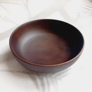 Bol à salade et bols à fruits en bois d'acacia naturel, modernes, écologiques, faits à la main, pour un usage domestique, en provenance de Hanoï - Product Image 1