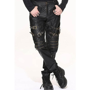 ผู้ผลิตคุณภาพสูง กางเกงหนังผู้ชาย ดีไซน์ใหม่ วัสดุที่ดีที่สุด โลโก้ระดับมืออาชีพ คุณภาพเยี่ยม - Product Image 5