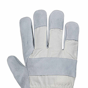 Guantes de Trabajo de Cuero de Alta Calidad de Grado Industrial con Refuerzo Doble en la Palma y Costuras Resistentes - Product Image 5