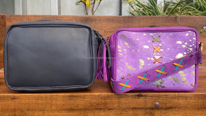 กระเป๋าสะพายไหล่หนังโลหะสีทองสำหรับผู้หญิง, กระเป๋าสะพายข้างกระเป๋าถือสำหรับเดินทางกลางแจ้งมีพู่ห้อย - Product Image 5