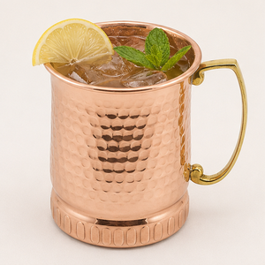 Taza Moscow Mule de Cobre Puro Hecha a Mano, Diseño Martillado de Calibre Grueso, Jarra de Cerveza India Hecha a Mano para Cócteles - Product Image 4