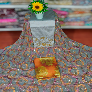 Premium somalí nupcial con cuentas de piedra boda Fransawi Dirac vestido de tela especial hecho para eventos especiales para mujeres - Product Image 2