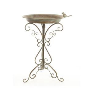 Nouveau produit : Bain d'oiseaux en métal de haute qualité pour extérieur, autoportant, en fer, pour jardin, décoration extérieure - Product Image 2