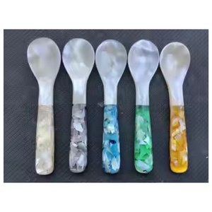 Vietnam Handmade Natural Shell <b>Spoon</b> Elegant Seashell <b>Serving</b> Accessory Decorative Tableware Exporter - Product Image 6