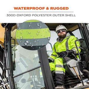 Pantalon de sécurité réfléchissant haute visibilité ANSI Classe 3, imperméable, avec logo personnalisé LED, sécurité routière, industriel - Product Image 2
