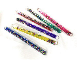Varita Mágica de 16 cm con Purpurina en Espiral para Niñas - Product Image 3