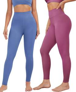 เลกกิ้งเอวสูงทรงไดนามิก ผ้าโพลีเอสเตอร์ยืดหยุ่น ระบายอากาศได้ดี กระชับรูปร่าง เหมาะสำหรับออกกำลังกาย ฟิตเนส วิ่ง ใส่ลำลอง แฟชั่น - Product Image 2