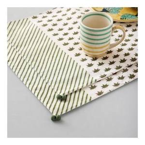 Simple Square Flat Cup Pad Silk Screen Design Printed Coaster Cute Small Fresh Insulated Mat Dining <b>Table</b> Home Decor Customized - Product Image 3
