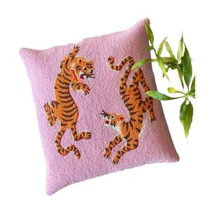 Cojín de Algodón Tejido de Alta Densidad, Tela Suave y Transpirable con Estampado, Almohada Decorativa de Lujo para Sofá de Oficina Ejecutiva Moderna - Product Image 1