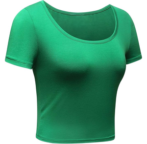 Top Corto para Mujer de Primera Calidad, Ligero, Económico, Totalmente Personalizable, Antiarrugas, con los Últimos Diseños - Product Image 3