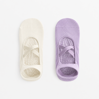 Calcetines Barre Pilates personalizados, antideslizantes, transpirables, sin espalda, calcetines de Yoga, calcetines tobilleros para mujer, Ballet de baile de calcetines deportivos, proveedor caliente al por mayor