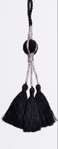 Flecos Decorativos Negros para Reposabrazos de Silla, Material 100% Rayón - Product Image 2