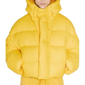Chaqueta Acolchada con Capucha y Cierre de Cremallera para Hombre, con Logotipo Personalizado, Resistente al Viento, con Bolsillos y Tejido Teñido para Senderismo - Product Image 1