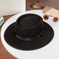 Chapeau Fedora à large bord personnalisé en feutre, style Panama, pour femmes et hommes, vente en gros, fabricant de couvre-chefs tendance