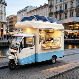 Tricycle électrique à succès pour la vente de glaces, avec vitrine réfrigérée et bar à garnitures, idéal pour les événements estivaux en bord de mer - Product Image 1