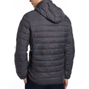 Veste matelassée respirante et écologique pour homme, col montant, logo personnalisable, idéale pour l'extérieur en hiver – Vente en gros de haute qualité - Product Image 2