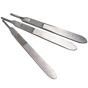 Mango de acero inoxidable para bisturí, soporte de cuchilla quirúrgica de acero alemán de 12,5 cm - Product Image 1