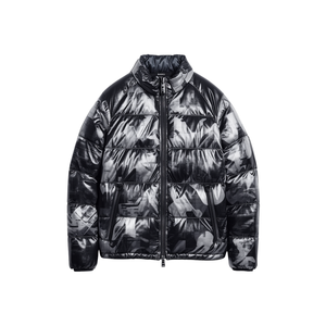 Men's Waterproof Windproof Long Stand Collar <b>Camouflage</b> Hooded Winter Puffer Jacket - Product Image 2