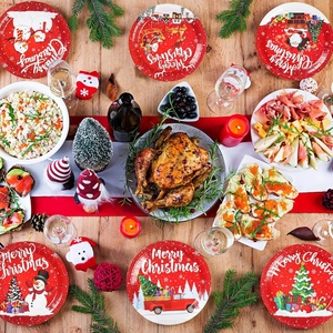 Platos de Papel Resistentes de Primera Calidad, Desechables, de 9 Pulgadas, para Almuerzo, Cena, Bocadillos, Bodas, Eventos Festivos, Servicio de Comida, Aniversarios - Product Image 5