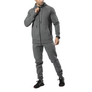 Chándales de forro polar de algodón de primera calidad para hombre, ropa deportiva, conjunto de pantalones de dos piezas, sudadera con cremallera y conjunto de Jogger para hombre - Product Image 1
