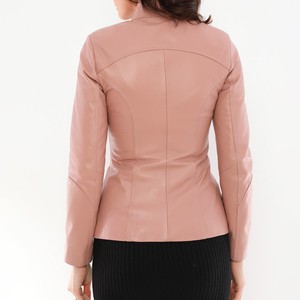 <b>Women</b> Modern PU Leather Motorcycle <b>Jacket</b> Slim Fit Regular Breathable Winter Zip Front Fashion Outerwear Elegant Daily Wear - Product Image 6