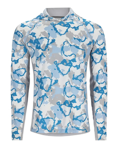 Camiseta de Pesca Personalizada UPF 50, Protección UV, Color Sólido, Manga Larga, Malla Ventilada, con Capucha para Hombre - Product Image 3