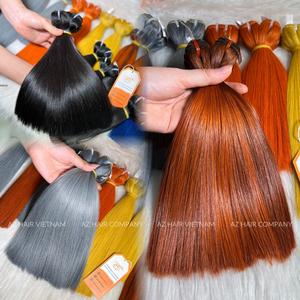Qualité des cheveux bruts non traités du Vietnam Paquets de cheveux humains droits colorés Double Machine Trame Extensions de cheveux - Product Image 3