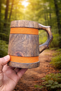 Handcrafted Wooden Mug Natural and Sustainable <b>Drinkware</b> for Coffee and Tea - Product Image 3