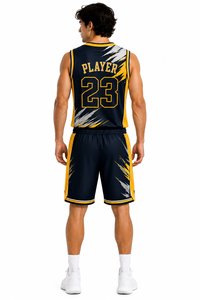 Conjunto de Uniformes de Baloncesto de Alta Calidad con Logotipo Personalizado para Equipos, Ropa Deportiva de Baloncesto que Absorbe la Humedad - Product Image 4