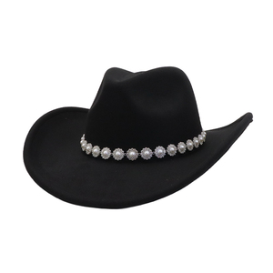 Traditional Wide Brim <b>Western</b> Cowboy <b>Hat</b> for Outdoor Ranch Rodeo Casual Fashion Country Style Everyday Wear - Product Image 4