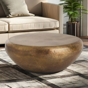 Mesa Auxiliar Redonda de Metal Hecha a Mano, Duradera, en Oferta, Mesa Pequeña para Balcón, Jardín, Sala de Estar - Product Image 2