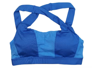 Professional Women's Sports Bras <b>Cross</b>-Back Vest Breathable Mesh <b>Top</b> Fitness Crop <b>Top</b> for Running - Product Image 2