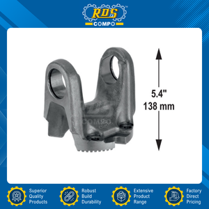 Pièces détachées automobiles commerciales de qualité supérieure fabriquées en Inde, support de croisillon à bride en U de 49,20 mm x 155 mm - Product Image 2