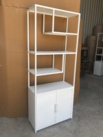 Étagère de rangement moderne en fer blanc, bibliothèque, meuble de présentation, étagère de séparation pour salon, bureau