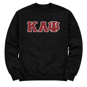 Felpa Girocollo a Tre Lettere Kappa Alpha Psi, Nera Vintage, Abbigliamento per Fraternità Greca con Design Classico, Comfort e Stile Premium - Product Image 4