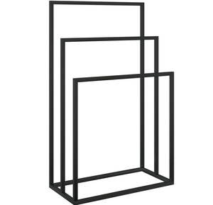 Séchoir à serviettes sur pied en métal à 3 niveaux, design élégant, nouveau modèle, support de rangement de salle de bain, séchoir à serviettes efficace - Product Image 5