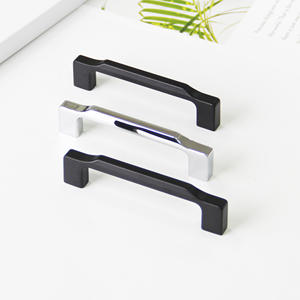 Tirador Rectangular Moderno Minimalista de Aleación de Zinc Negro Mate para Gabinetes de Cocina y Sala de Estar, Cajones - Ecológico y Duradero - Product Image 3