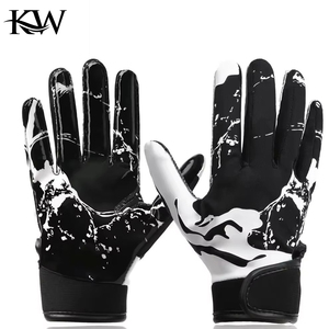 Gants de football américain à adhérence collante, gants professionnels pour receveurs avec logo personnalisable, prix raisonnable pour usage sportif 2026 - Product Image 1