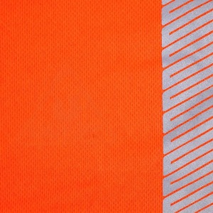 Gilet de sécurité réfléchissant personnalisé orange uni classe 2 haute visibilité - Vêtement de travail et de sport respirant et imperméable - Product Image 4