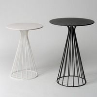 Table console moderne en métal noir avec plateau en verre trempé, design à base croisée, meubles de salon