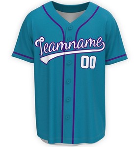 Ensemble de maillots de baseball personnalisés pour jeunes, respirant, imprimé par transfert thermique, avec logo brodé, couleur unie, manches courtes - Product Image 5