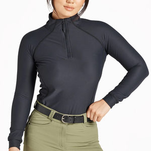 Camisetas ecuestres de manga larga para mujer al por mayor, camisetas ecuestres de manga larga para dama baratas al por mayor con MOQ bajo - Product Image 5