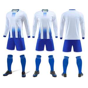 Maillot de football de la ligue, vente en gros, nouveau maillot de football vierge à manches longues pour hommes, ensemble personnalisé avec impression de nom et de numéro - Product Image 4