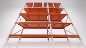 Medium Duty <b>Rack</b> with Cabinets <b>Door</b> Cold-rolled Steel Secure <b>Storage</b> Shelving with <b>Door</b> Powder Coating Gray - Product Image 5