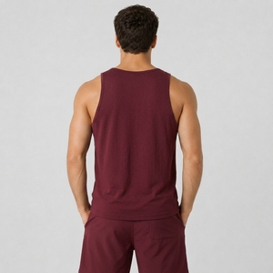Camiseta sin mangas básica para hombre, mezcla de algodón suave, transpirable, para entrenamiento, gimnasio, correr, informal, deportiva, de verano. - Product Image 4