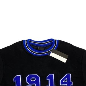 Sweat-shirt à col rond brodé Phi Beta Sigma 1914, design lettres noires et bleues, vêtements de fraternité grecque pour hommes/femmes - Product Image 2