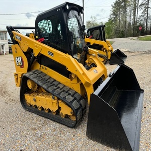 Chargeuse compacte sur chenilles CAT 299D3 fiable avec balayeuse de voirie, cabine ROPS, machine pour l'aménagement paysager et l'entretien routier - Product Image 5