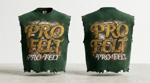 Camiseta de Manga Corta Estilo Hip Hop, 100% Algodón de Alto Gramaje (300 GSM), Diseño Serigrafiado, Moderna, Cómoda, Estilo Urbano, Desgastada - Product Image 3