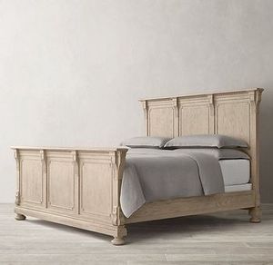 Cama de madera maciza de estilo occidental 100% natural, cama doble vintage, muebles de dormitorio, cama tallada para el hogar, muebles de dormitorio. - Product Image 3